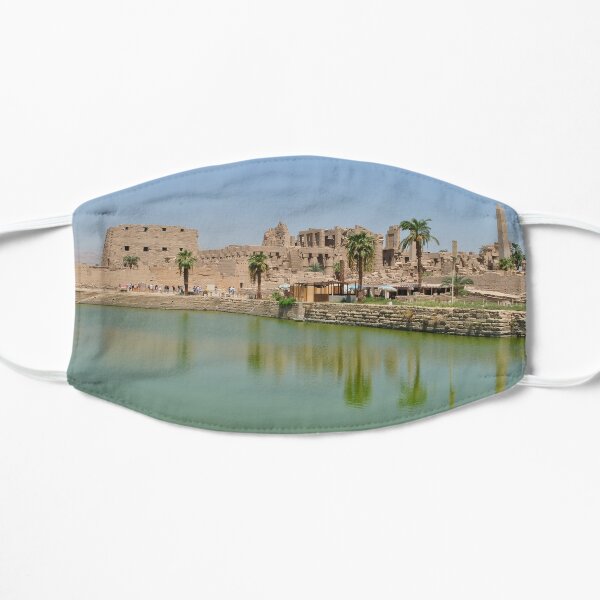 The Sacred Lake of Karnak Temple, Egypt Flat Mask