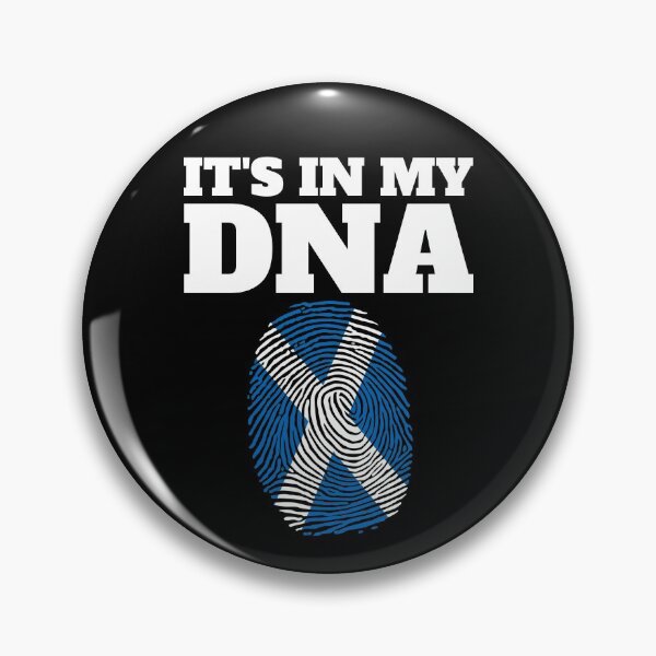 Item preview, It's In My DNA Scottish Roots Flag Of Scotland Fingerprint Gear designed and sold by DynamicDesign.