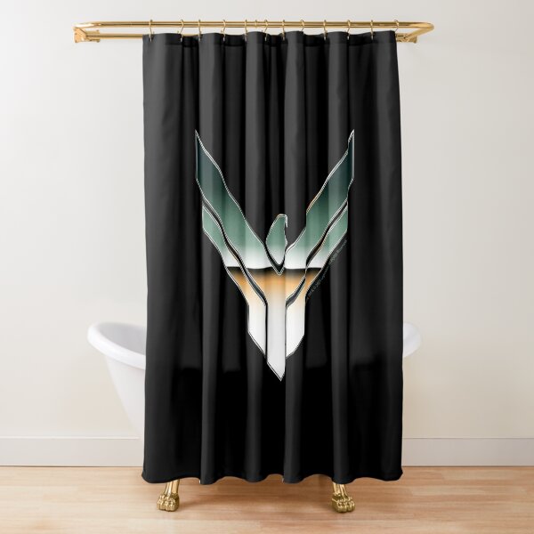 House Atreides chrome symbol Shower Curtain