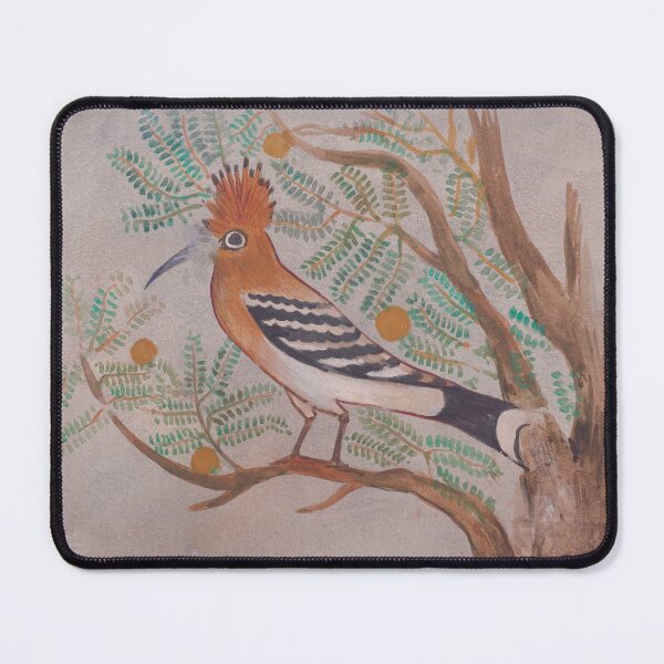 Ancient Egyptian Hoopoe bird in an acacia tree, Howard Carter Mouse Pad