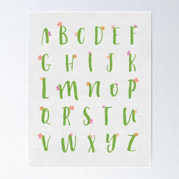Item preview, Cactus Alphabet designed and sold by natalievmason.