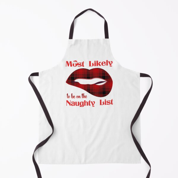 Item preview, Most Likely to be on the Naughty List Sexy Christmas Plaid designed and sold by odrito.