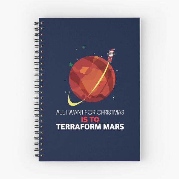 Item preview, All I Want For Christmas Is To Terraform Mars - Board Games Design - Board Game Art designed and sold by MeepleDesign.