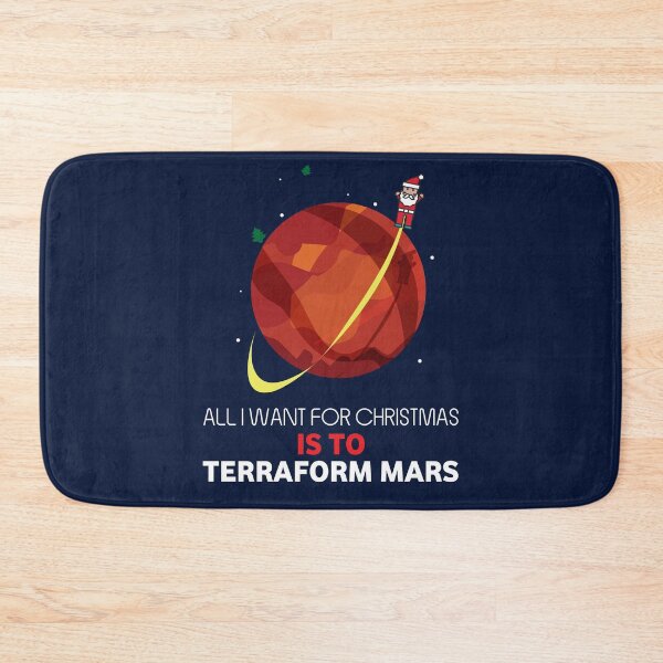 Item preview, All I Want For Christmas Is To Terraform Mars - Board Games Design - Board Game Art designed and sold by MeepleDesign.