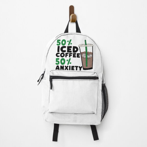 Item preview, 50% ICED COFFEE 50% ANXIETY  designed and sold by DiscoVibes.
