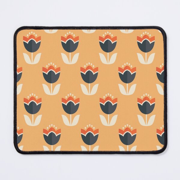 Item preview, Retro Tulip - Orange and Cream designed and sold by Daisy Beatrice.