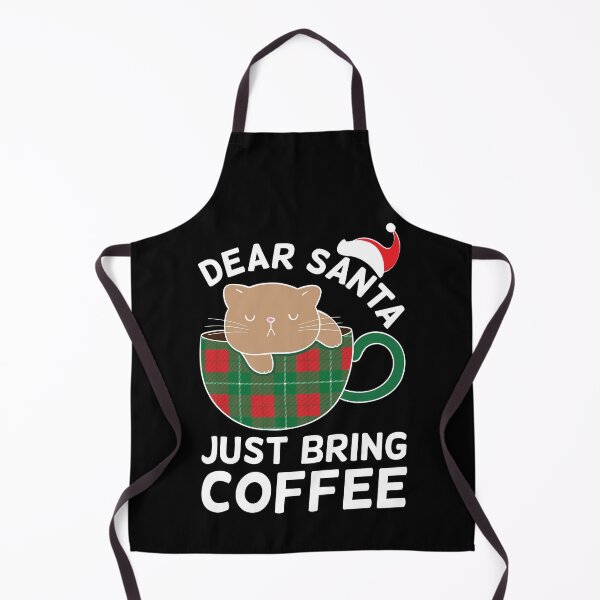 Item preview, Dear Santa Just Bring Coffee Funny Xmas Cat Coffee designed and sold by dass-art.