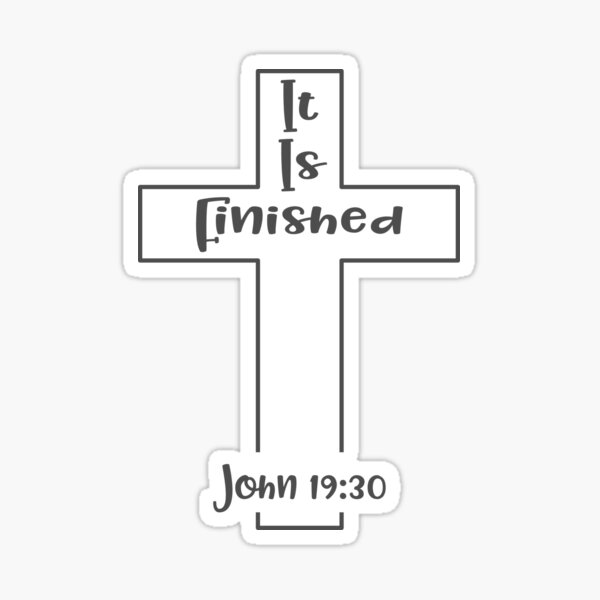 Artikel-Vorschau von Christliches Design - Es ist vollbracht - Johannes 19 Vers 30, designt und verkauft von simplydesignart.