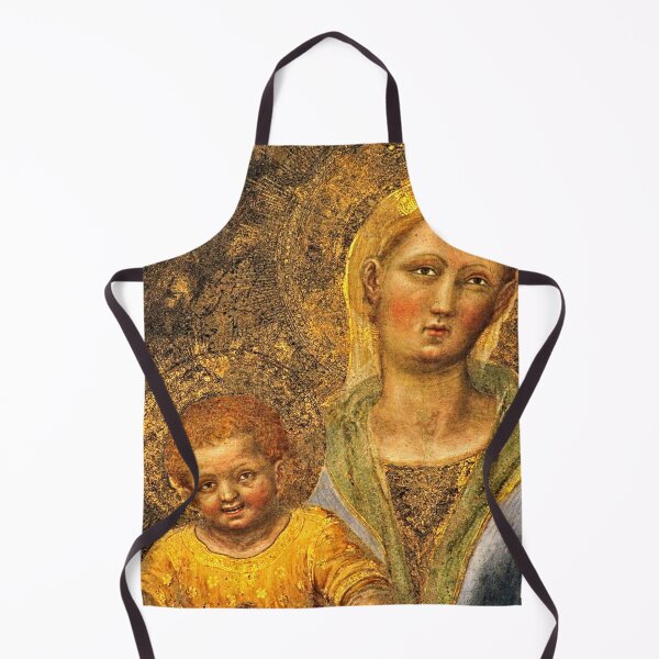Item preview, Madonna and Child Medieval Painting Closeup Orvieto Cathedral Italy designed and sold by Anna Lemos.