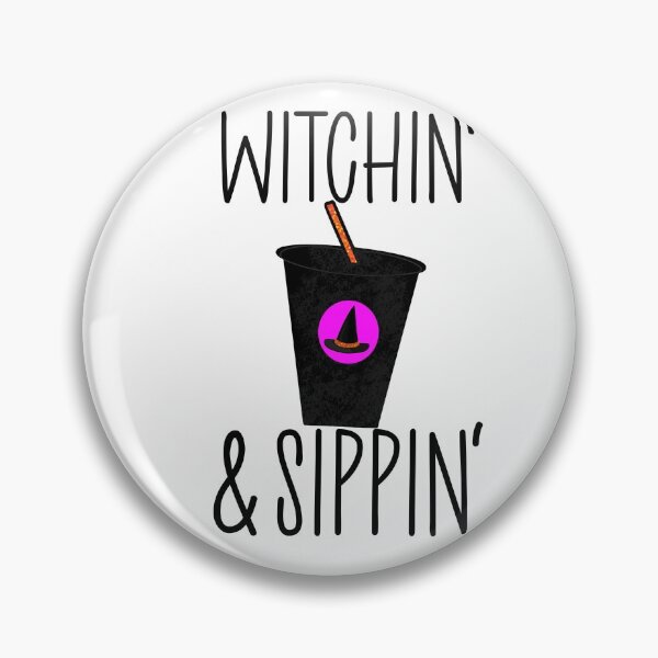 Item preview, WITCHIN' AND SIPPIN' STICKER designed and sold by DiscoVibes.