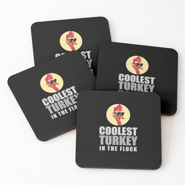 Item preview, coolest turkey in the flock thanksgiving funny  designed and sold by StairheadStore.