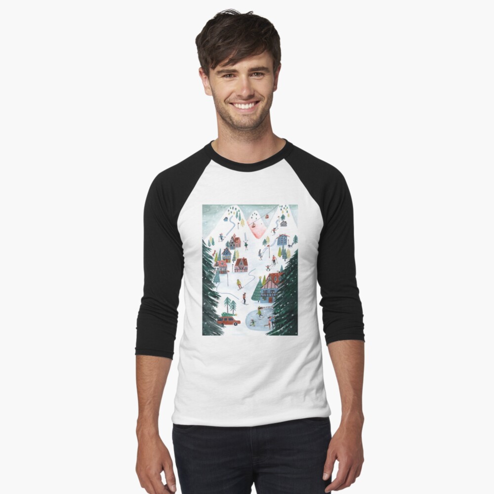 Item preview, Baseball ¾ Sleeve T-Shirt designed and sold by CarolineBMuller.