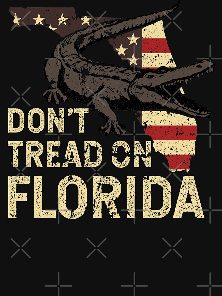 [New Artwork] Don't Tread On Florida Fishing Shirt with Florida Flag Sleeve 3XL / Yellow