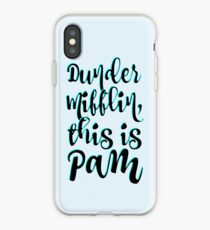 Vinilo o funda para iPhone Dunder Mifflin, esta es Pam
