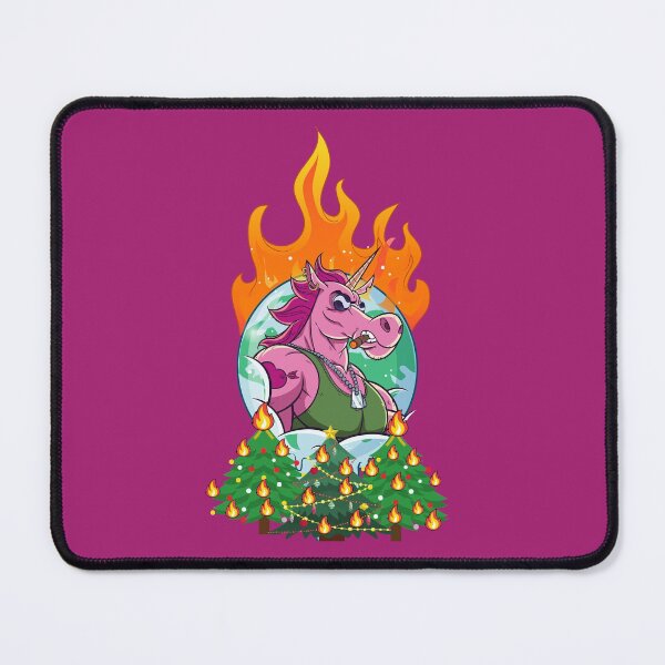 Item preview, Christmas evil unicorn raising hell on earth art design designed and sold by Tshepomuza.