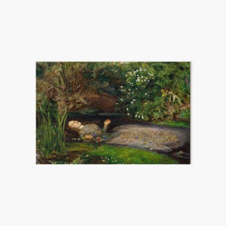 Ophelia by John Everett Millais Art Board Print