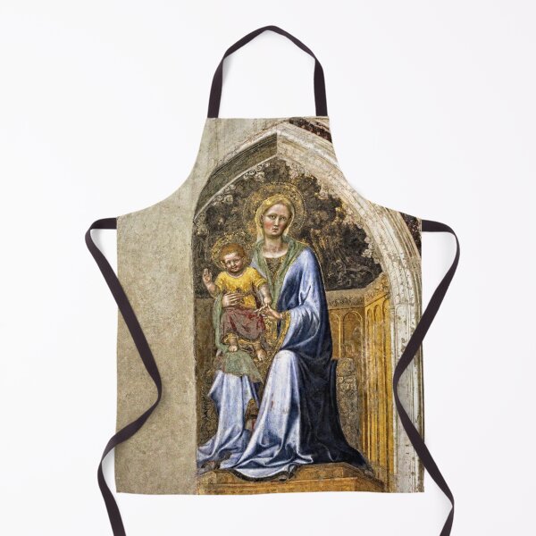 Item preview, Madonna and Child Medieval Fresco Painting Orvieto Cathedral Italy designed and sold by Anna Lemos.