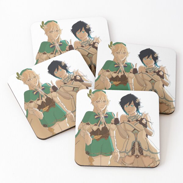 Item preview, Genshin Impact: Venti and the Traveler designed and sold by catching-art.