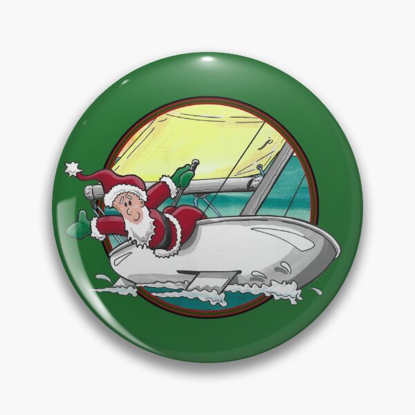 Item preview, Dinghy Santa! Circle designed and sold by ArtworkByLaurie.