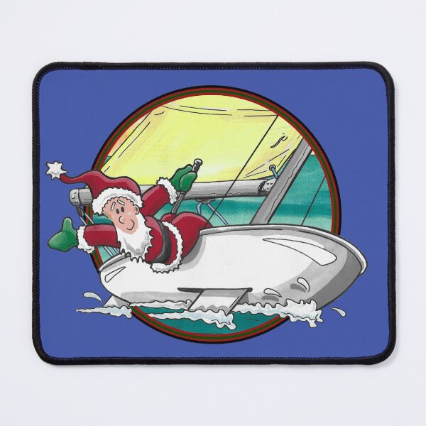 Item preview, Dinghy Santa! Circle designed and sold by ArtworkByLaurie.