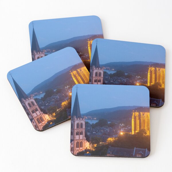 Item preview, Werner Chapel, old town, dusk, Bacharach, Middle Rhine, Rhine, evening designed and sold by Torsten  Krüger.