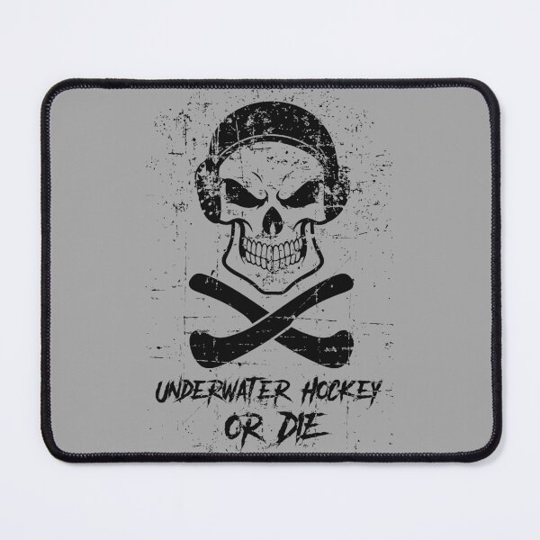 Item preview, Underwater Hockey or Die Skull & Crossbones designed and sold by UWH-Designs.