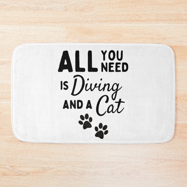 Item preview, All you need is diving and a cat designed and sold by TheGreenGoat.