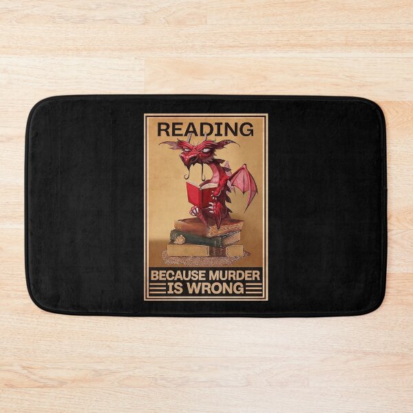 Item preview, Dragon Reading Because Murder Is Wong - Dragon Read Books  Poster Gift designed and sold by douglasNVD.