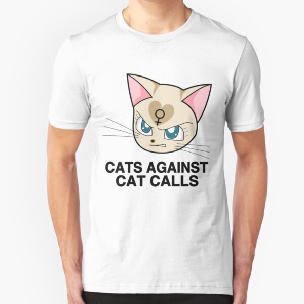 CATS AGAINST CAT CALLS Slim Fit T-Shirt