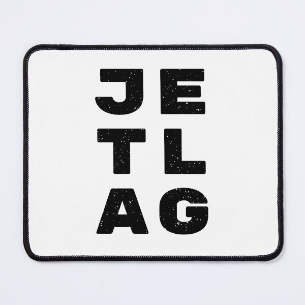 Item preview, Jet lag Block Print designed and sold by Parag's Travel Shop.