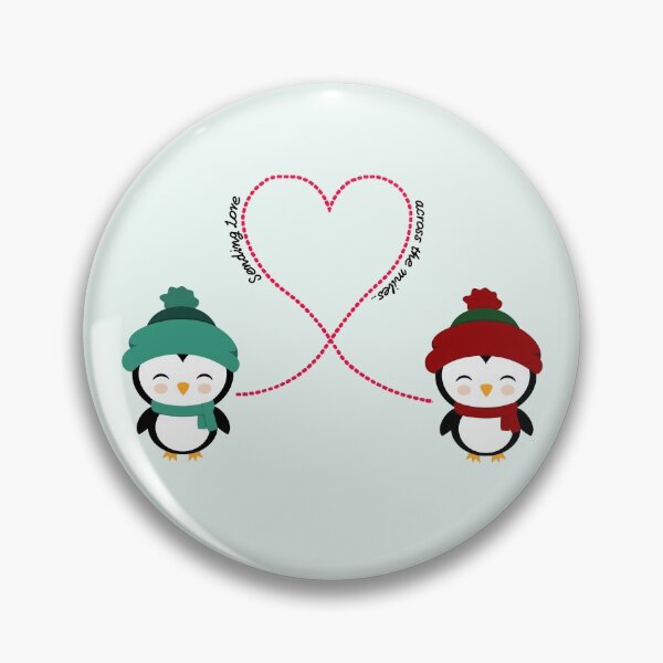Item preview, Penguin Sending Love Across The Miles designed and sold by Intr0vertLife.