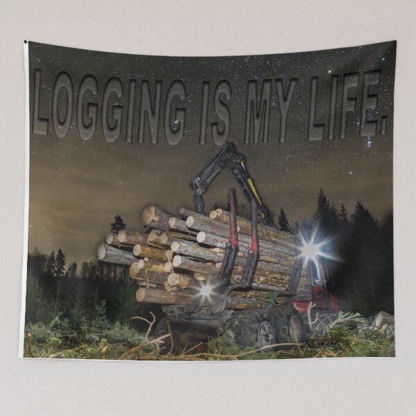 Item preview, Logging is my life - Logging - Funny designed and sold by RolandWidin.