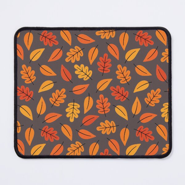 Item preview, Retro Autumn Leaves on Bitter Brown designed and sold by Daisy Beatrice.
