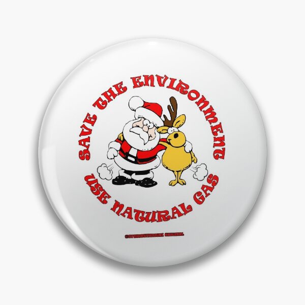 Item preview, Save the Environment Use Natural Gas -Merry Christmas Santa Claus Reindeer Happy Holiday fart designed and sold by studio17designz.