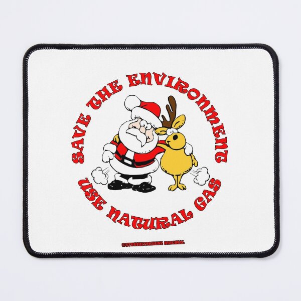 Item preview, Save the Environment Use Natural Gas -Merry Christmas Santa Claus Reindeer Happy Holiday fart designed and sold by studio17designz.
