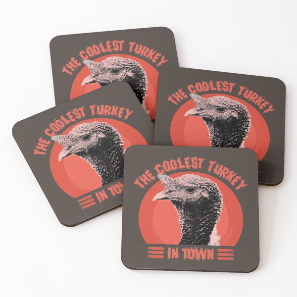 Item preview, COOLEST TURKEY IN TOWN Happy Thanksgiving Turkey Day Thanksgiving Day Cute Turkey Lover Retro Sunset designed and sold by zenturtlemerch.