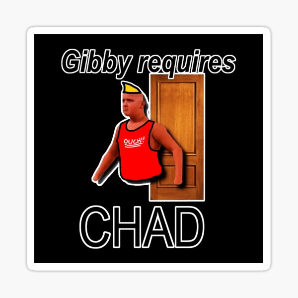 chad meme face \ chad face approving \ imposing chad Sticker for Sale by  Mad-Boy