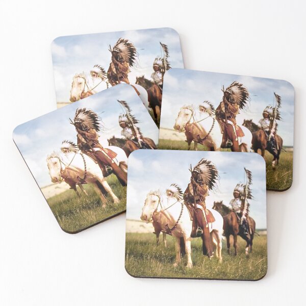 Item preview, Native American chiefs on house back restored photo from 1910 designed and sold by mrtom414.