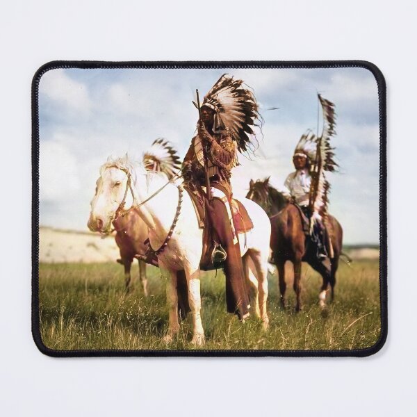 Item preview, Native American chiefs on house back restored photo from 1910 designed and sold by mrtom414.