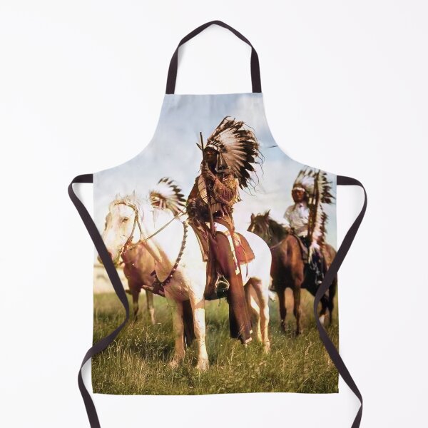 Item preview, Native American chiefs on house back restored photo from 1910 designed and sold by mrtom414.