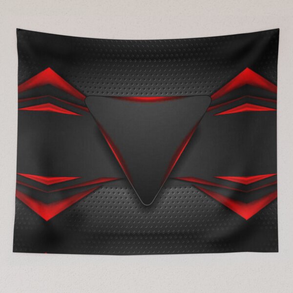 Item preview, Flat Design Abstract dark shapes with spark red designed and sold by taherismail.
