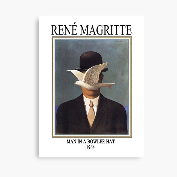 L'HOMME MAGRITTE Impression sur toile