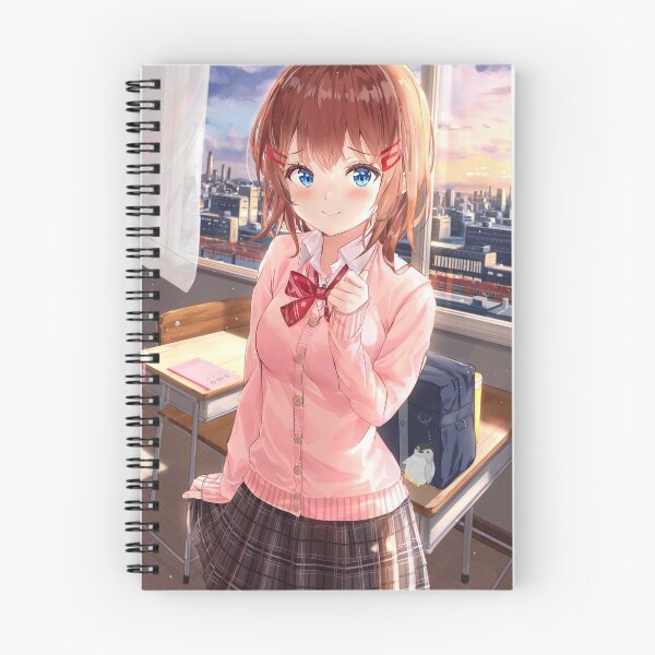 Item preview, Cute anime girl at school designed and sold by LokShyu.
