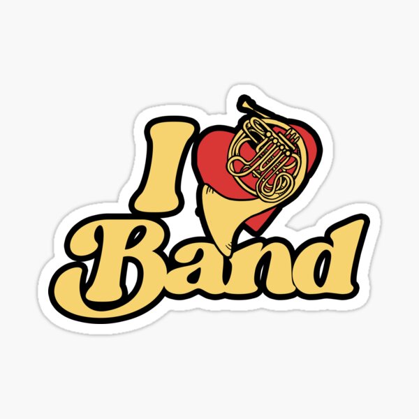 Artikel-Vorschau von I Love Band French Horn, designt und verkauft von Boog Monst .