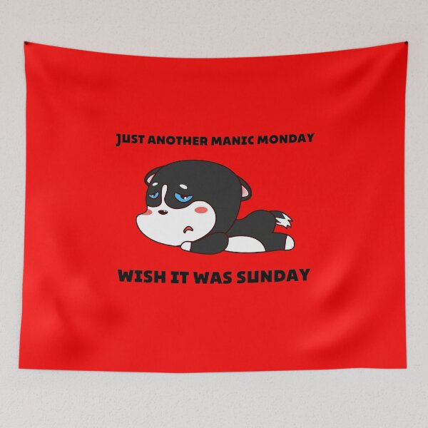 Item preview, Just Another Manic Monday | Husky Dog Quote Design designed and sold by D-Shirt-More.