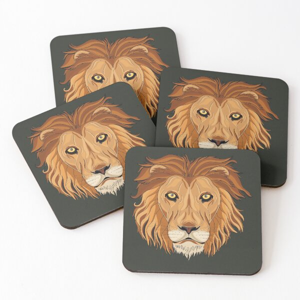 Item preview, Lion head designed and sold by Purplepugprints.