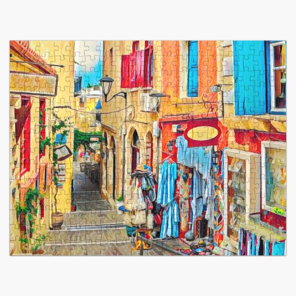 Item preview, Streets of Chania designed and sold by Sofia-Draws.