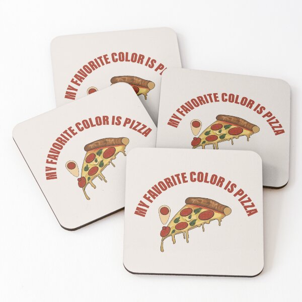 Item preview, My Favorite Color is Pizza designed and sold by DESIGNNATS.