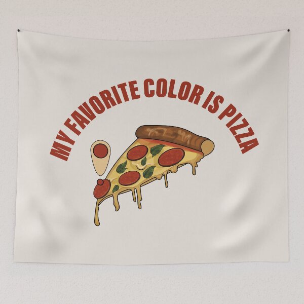 Item preview, My Favorite Color is Pizza designed and sold by DESIGNNATS.