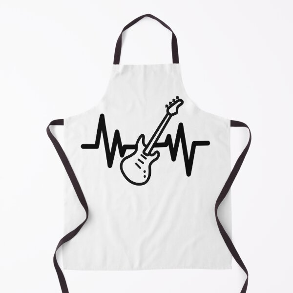 Item preview, Heartbeat with bass guitar designed and sold by LindaLG.
